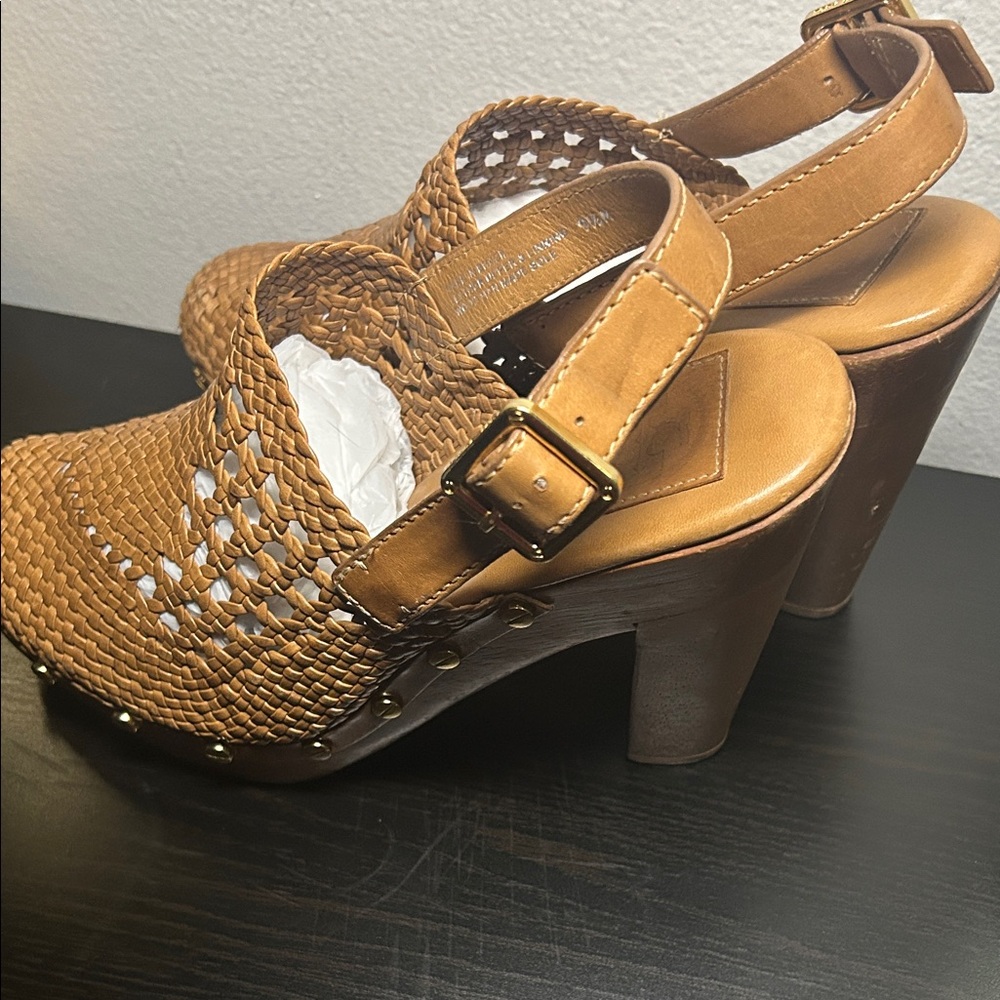 Tory Burch Woven TanWomen's Slingback Shoes(better4thick ft!) send offers pls!! - Picture 8 of 8